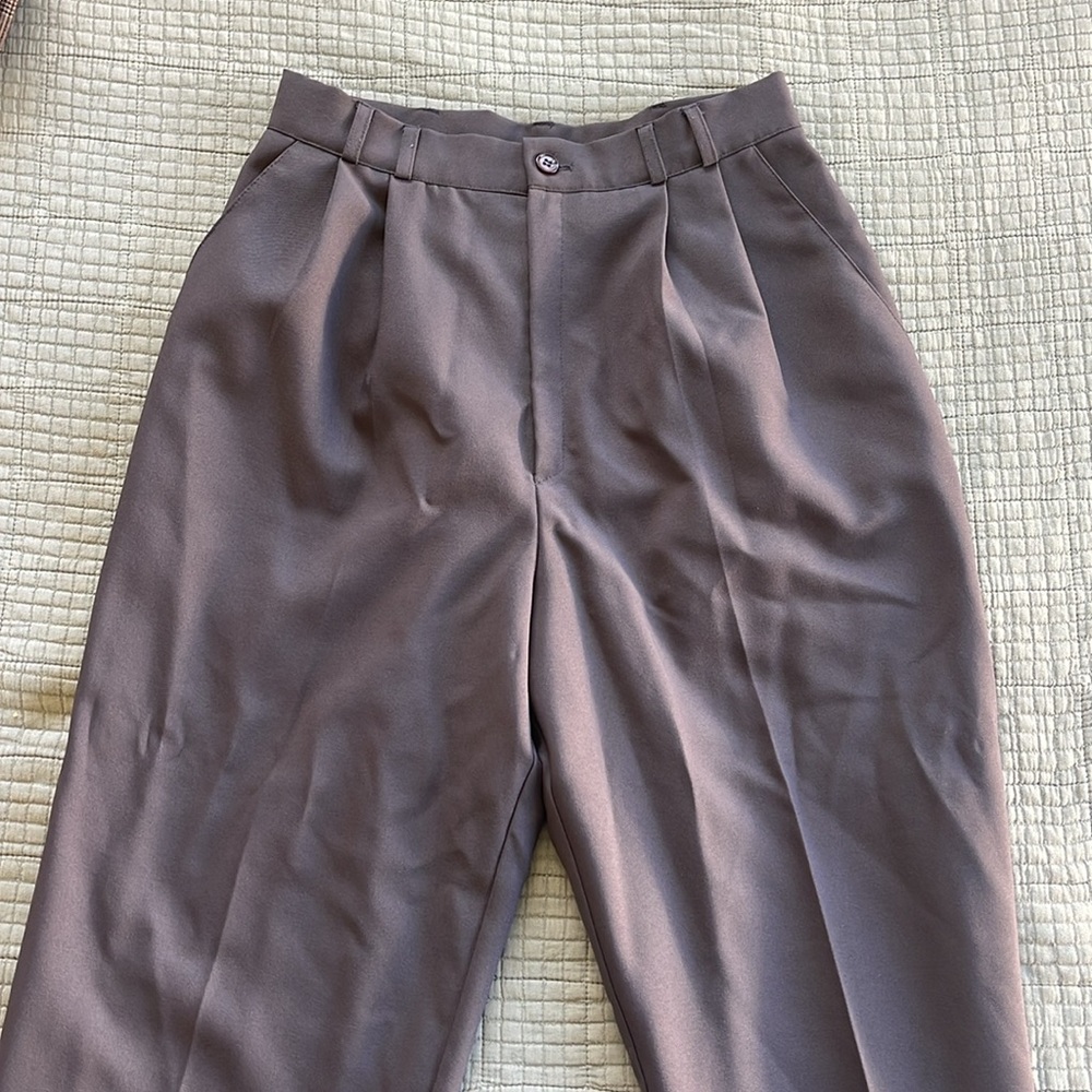 Vintage high waist dress pants / pleated trousers